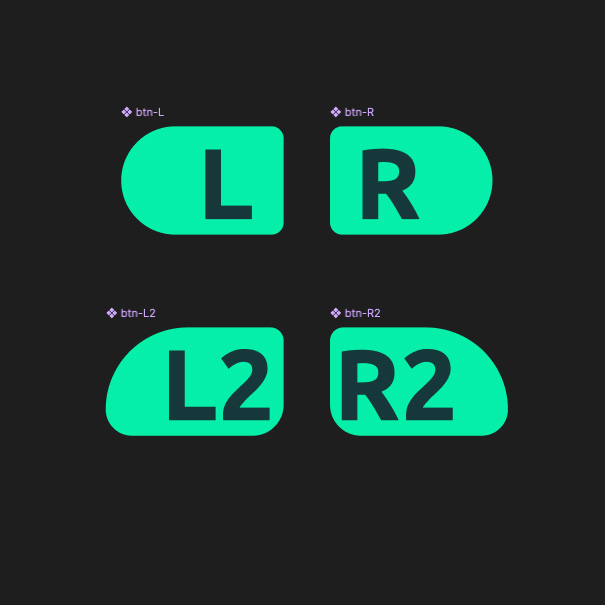 Redesigning left and right buttons